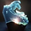 Surfer Resin Night Light-Handmade Epoxy Resin Lamp-Diorama Ocean Resin Night Light